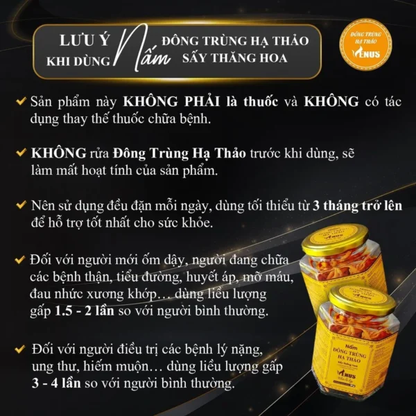 Hộp quà tặng rượu nấm đông trùng hạ thảo Venus 500ml - Hình ảnh 3